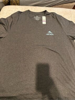 Tommy Bahama Men's Charcoal Short-Sleeve Logo Tee